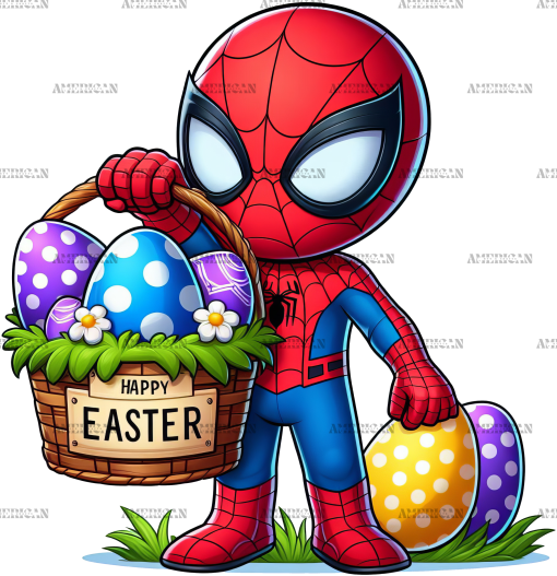 Easter Spider man DTF Transfer