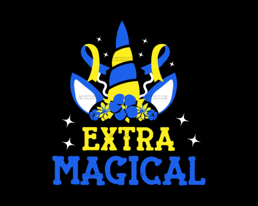 Extra Magical Down Syndrome DTF Transfer
