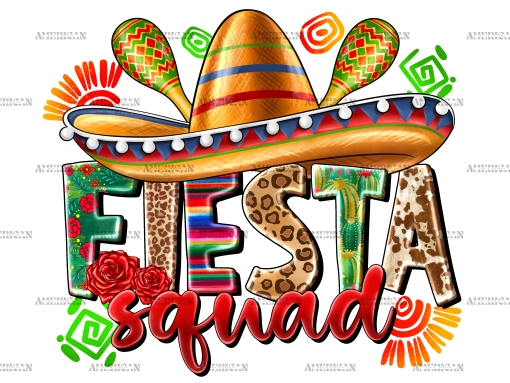 Fiesta Squad-1 DTF Transfer