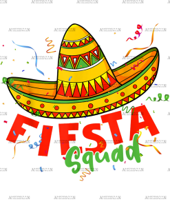 Fiesta Squad-3 DTF Transfer