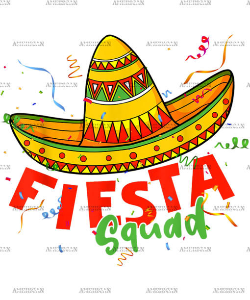 Fiesta Squad-3 DTF Transfer