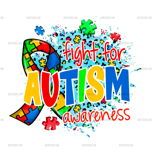 Fight For Autism Ribbon DTF Transfer