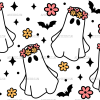 Flower Crown Ghost UV DTF Transfer