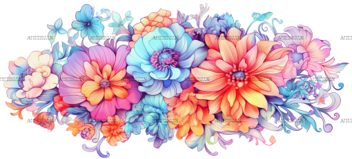 Flowers-10 UV DTF Transfer