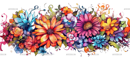 Flowers-2 UV DTF Transfer