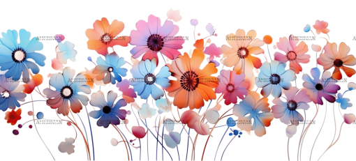 Flowers-5 UV DTF Transfer