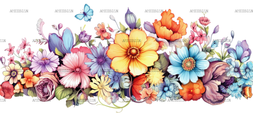 Flowers-9 UV DTF Transfer