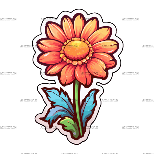 Flowers Sticker-12 UV DTF Transfer