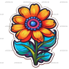 Flowers Sticker-13 UV DTF Transfer