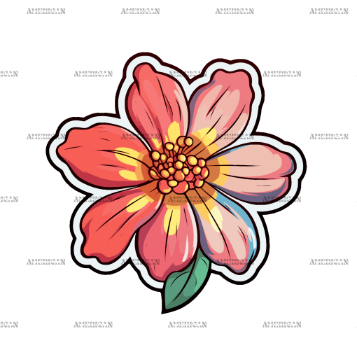 Flowers Sticker-16 UV DTF Transfer