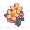 Flowers Sticker-18 UV DTF Transfer