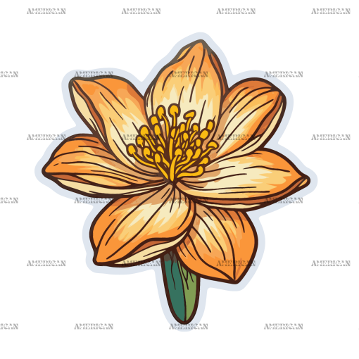 Flowers Sticker-19 UV DTF Transfer