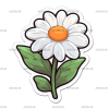 Flowers Sticker-25 UV DTF Transfer