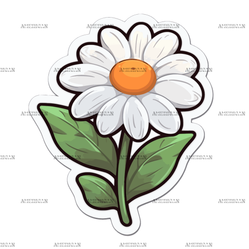 Flowers Sticker-25 UV DTF Transfer