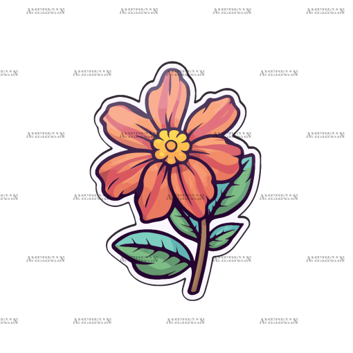 Flowers Sticker-29 UV DTF Transfer