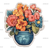 Flowers Sticker-30 UV DTF Transfer