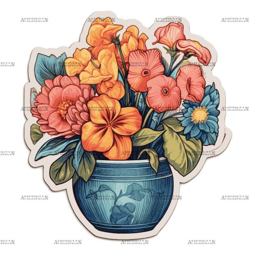 Flowers Sticker-30 UV DTF Transfer