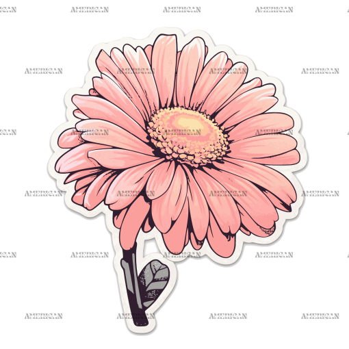 Flowers Sticker-4 UV DTF Transfer