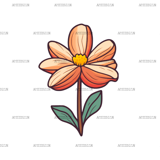 Flowers Sticker-5 UV DTF Transfer