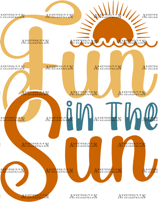 Fun In The Sun-1 DTF Transfer