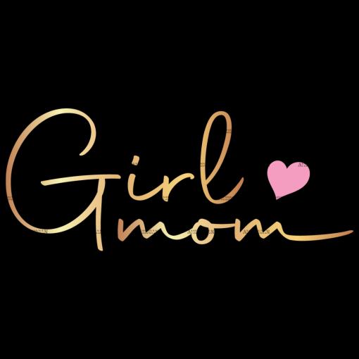 Girl Mom Gold DTF Transfer
