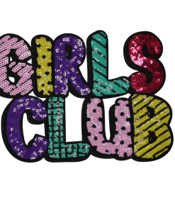 Girls Club Patch (Large/Sequin)