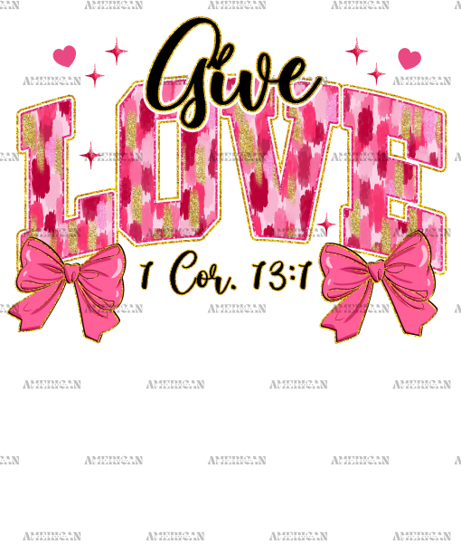 Give Love DTF Transfer
