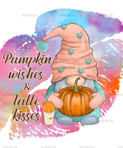 Gnome Latte Kisses DTF Transfer