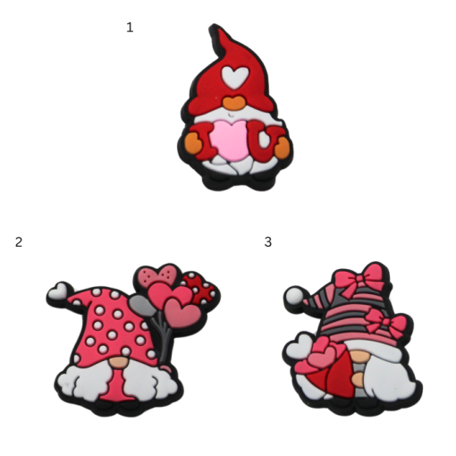 Gnomies Love Croc Charms