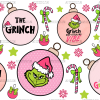 Grinch Christmas Bells UV DTF Transfer