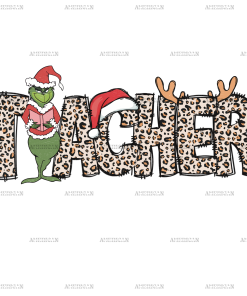 Grinch Teacher DTF Transfer