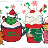 Grinchmas Cream Cups UV DTF Transfer