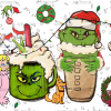 Grinchmas Latte Snowfall UV DTF Transfer