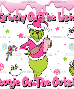 Grinchy Inside Bougie Outside UV DTF Transfer