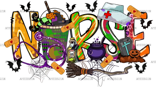 Halloween Nurse UV DTF Transfer