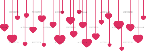 Hanging Hearts UV DTF Transfer