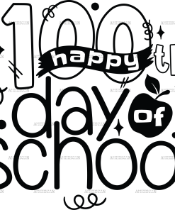 Happy 100th Day Of School-5 DTF Transfer