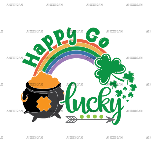 Happy Go Lucky DTF Transfer