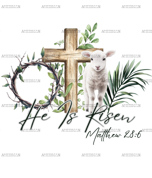 He Is Risen DTF Transfer