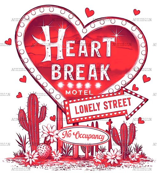 Heart Break DTF Transfer