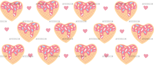 Heart Cookie Valentine-2 UV DTF Transfer