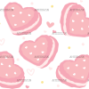 Heart Macaron UV DTF Transfer