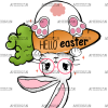 Hello Easter Inverted DTF Transfer