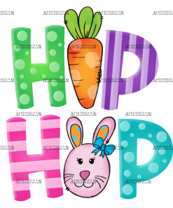 Hip Hop Carrort Bunny DTF Transfer