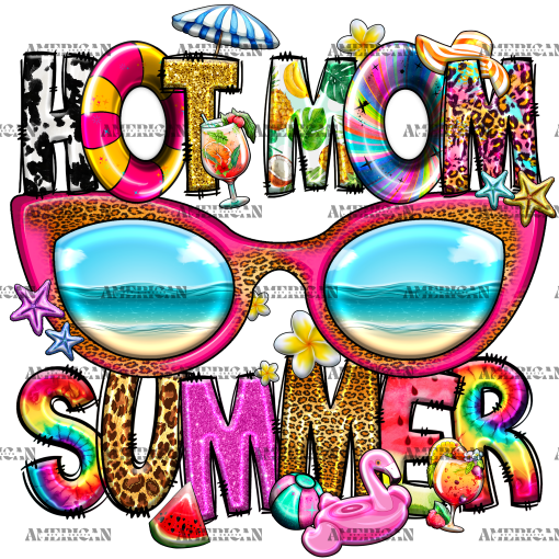 Hot Mom Summer Googles DTF Transfer
