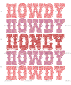 Howdy Honey DTF Transfer