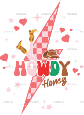 Howdy Honey Bolt-3 DTF Transfer