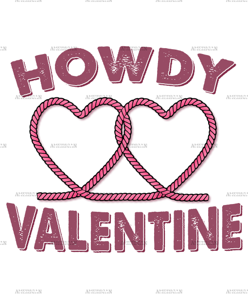 Howdy Valentine-2 DTF Transfer