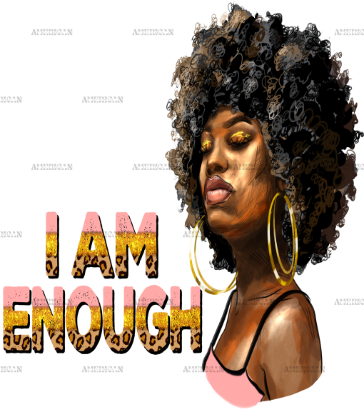 I Am Enough Women DTF Transfer