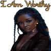 I Am Worthy Black Women DTF Transfer